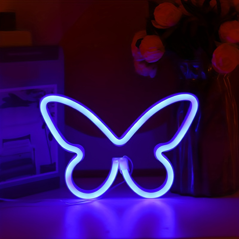 TEMU 1 Led Neon Light, Supports Usb And Battery Power, Suitable For Bedroom Desktop Decoration, Bedroom Decor, Wall Decor, Wedding Party Decoration,
