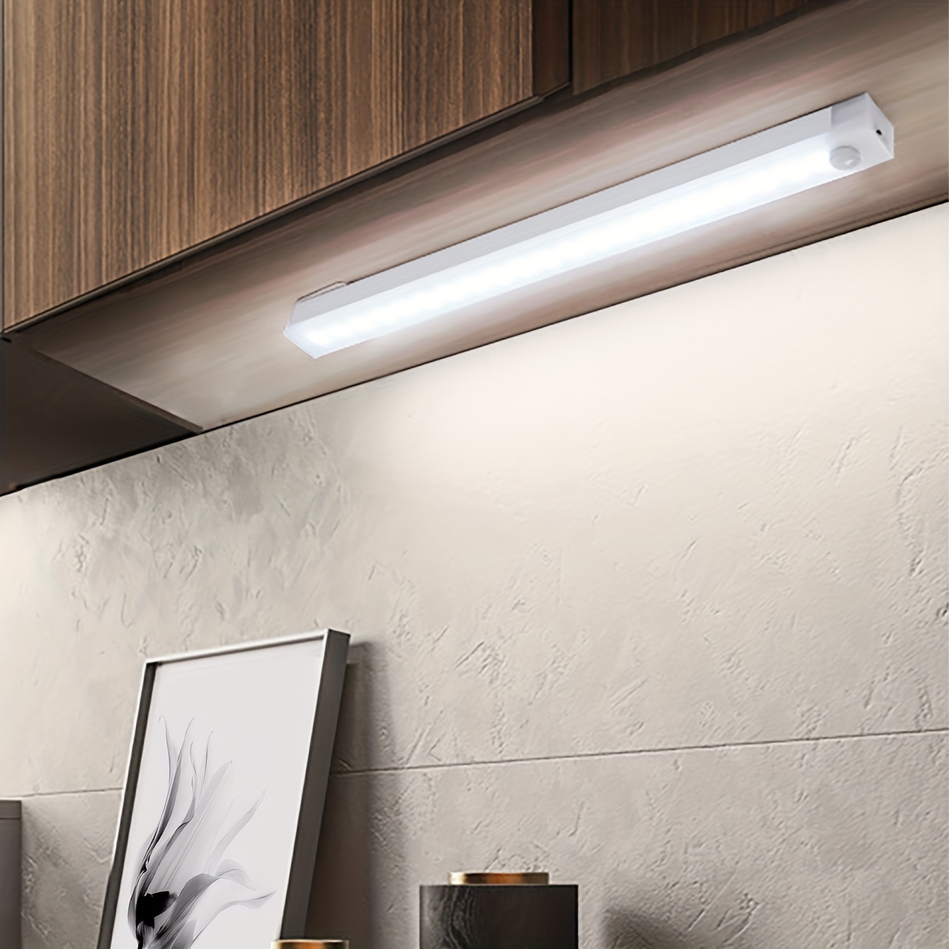 Lampe réglette ultra fine LED sans fil avec détecteur de mouvement
