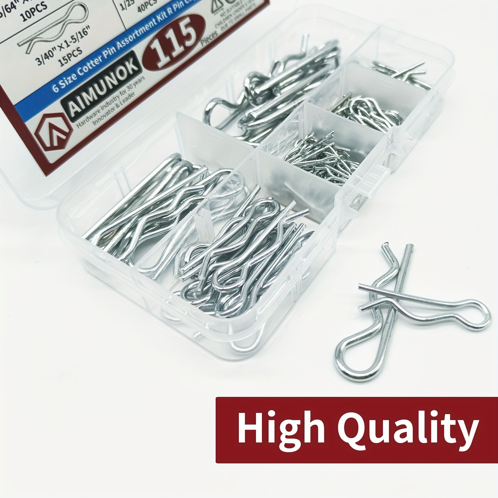 Housoutil 20pcs Small Cotter Pins Keeper Pins Spring Retaining Wire Hair  Pins R Clips Tractors Pin Clip Trailer Pin Clip Pins for Hitch Pin Lock