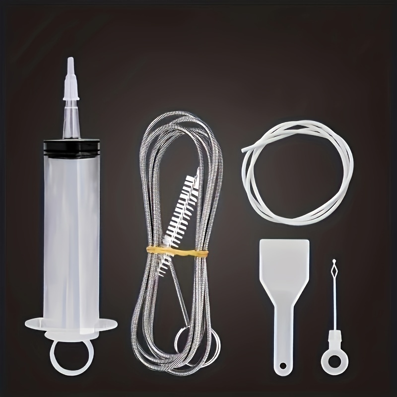 5pcs Refrigerator Drain Hole Dredger Set with Brush Water Pipe Cleaning