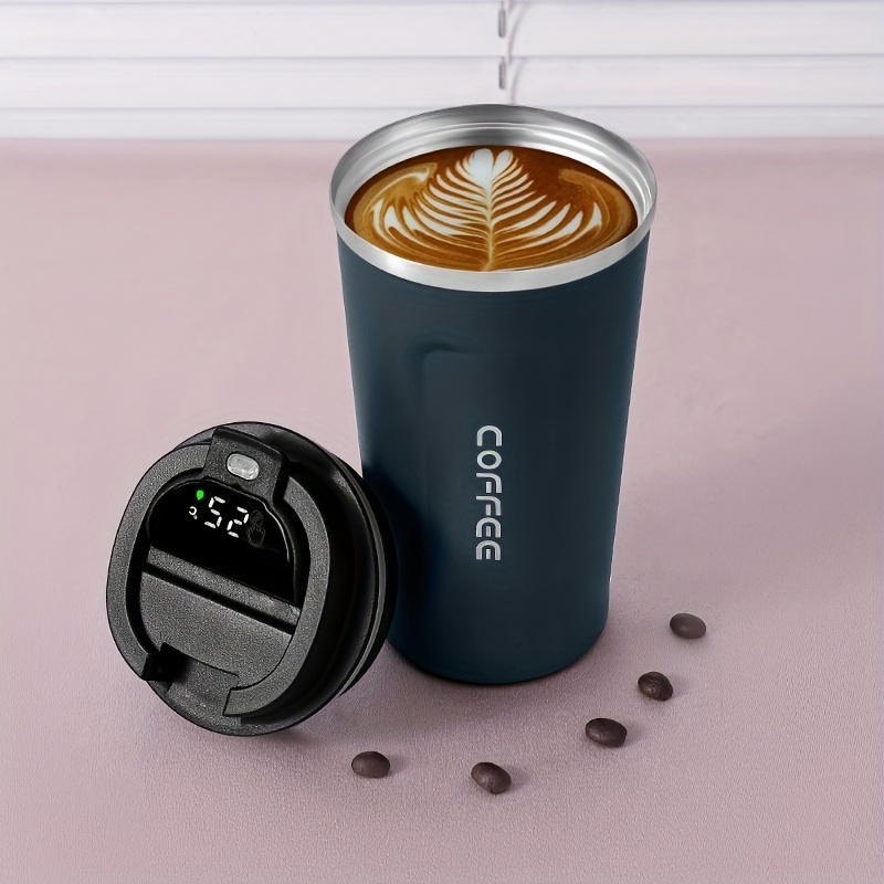 1pc Intelligent Temperature-measuring Stainless Steel Coffee Cup