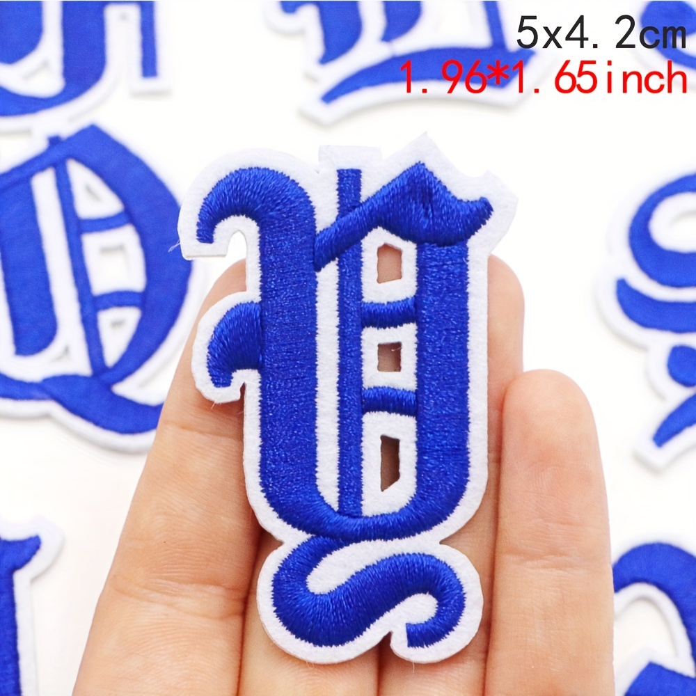 Gothic Alphabet Number Letter Embroidery Patches Iron On - Temu