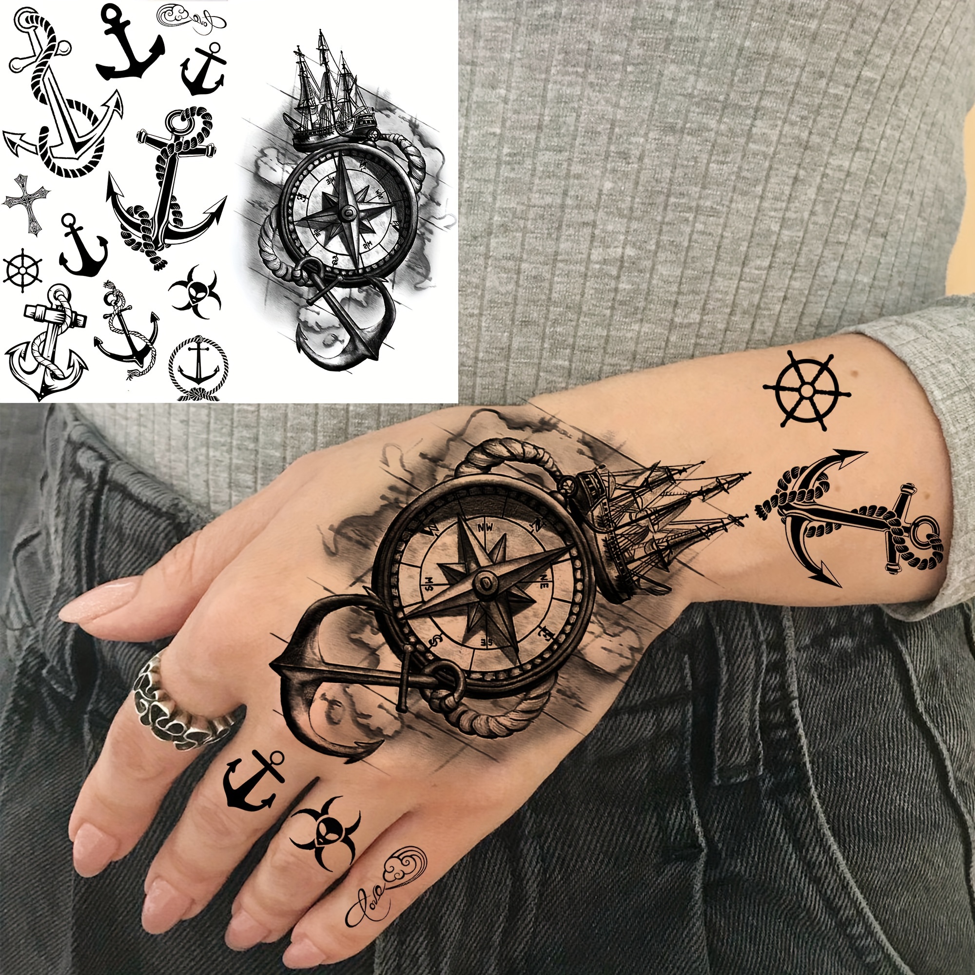 Black and white chess tattoo  Compass tattoo, Compass tattoo design,  Nautical tattoo