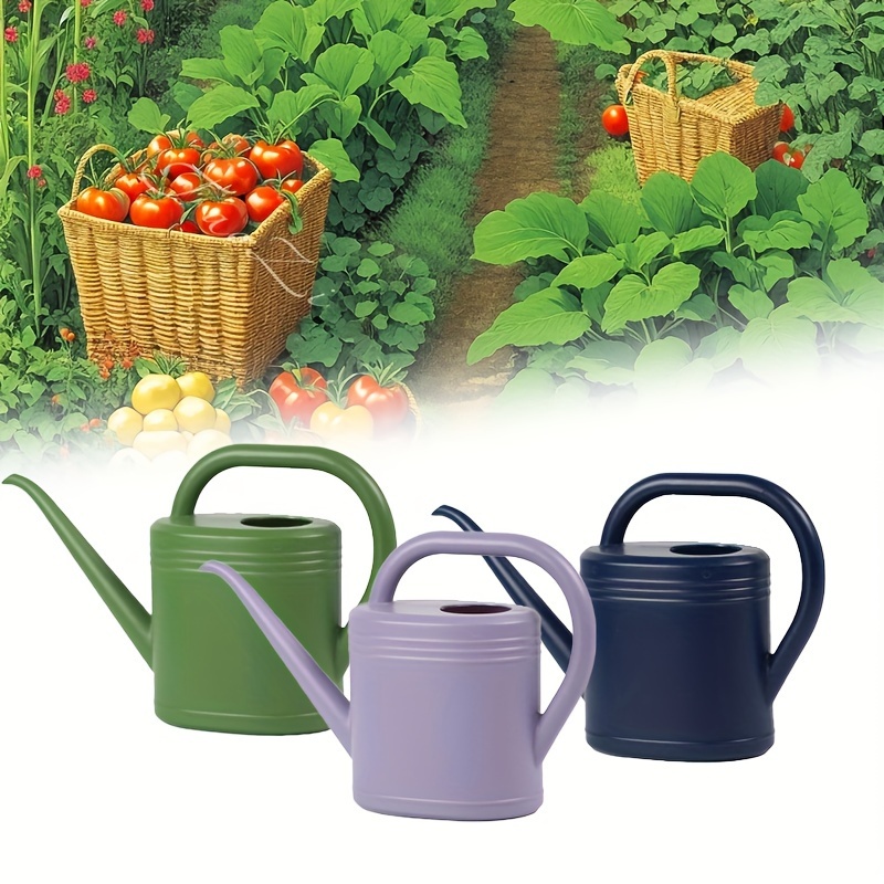 

1pc Portable Plastic Watering Can For Indoor Plants, Flower Watering Can Outdoor For Plants Flower, Indoor Long Spout, 1l/2l