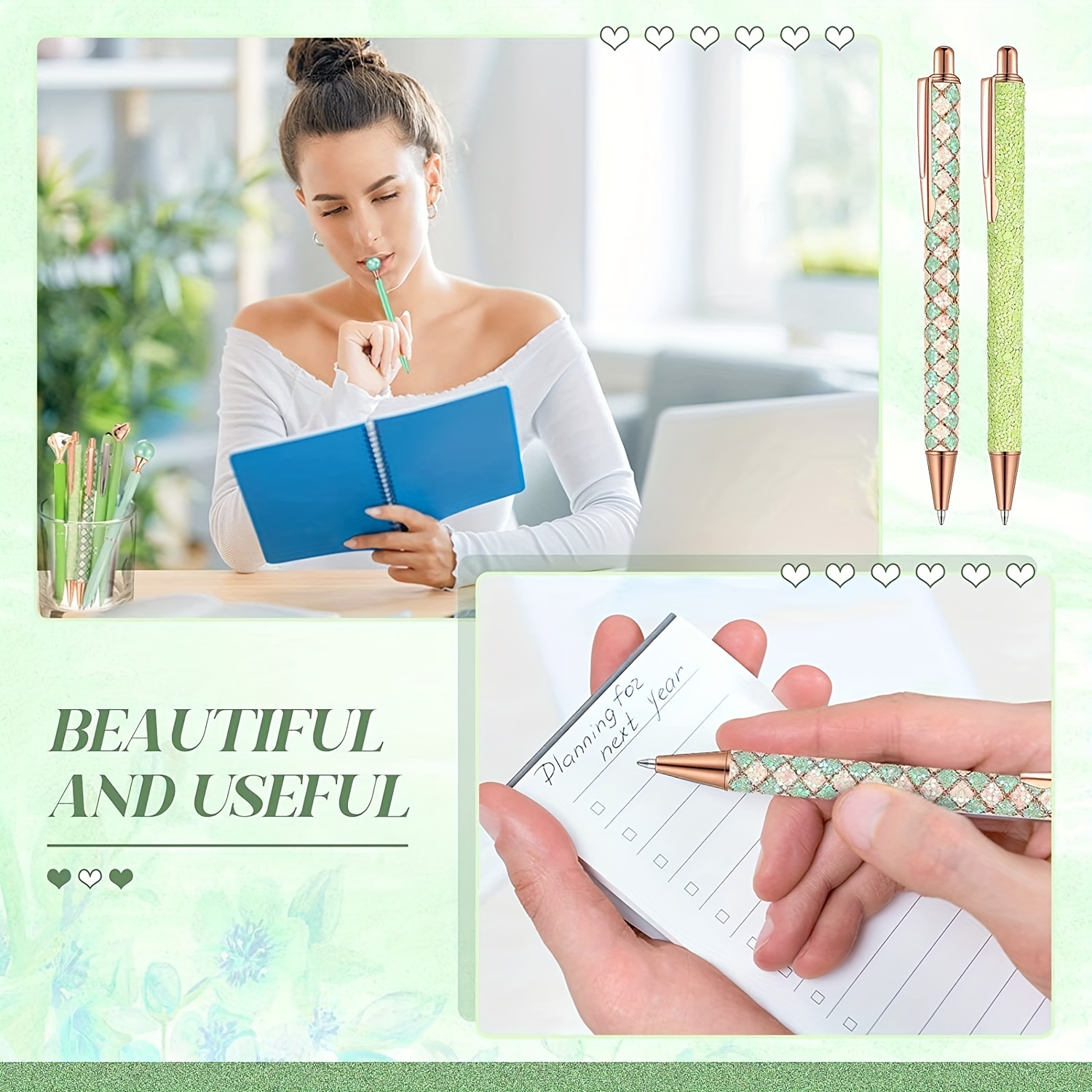 Cute Pens For Journaling Women Gift Pretty Fancy Pens - Temu