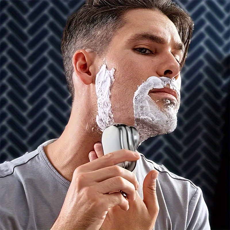 Afeitadoras eléctricas para hombres, afeitadora eléctrica recargable USB C,  afeitadora eléctrica inalámbrica para hombre para afeitarse la cara