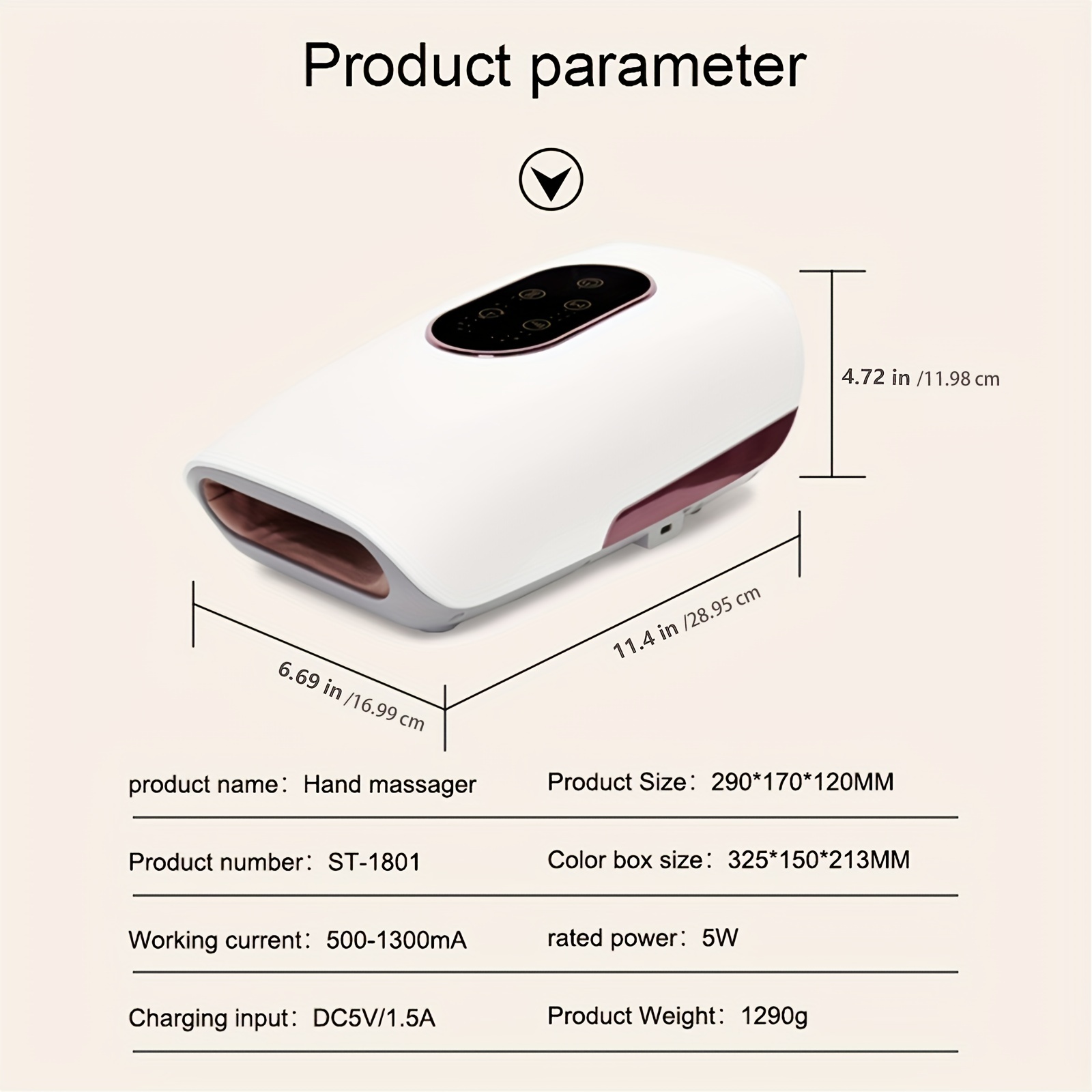 Smart Hand Massager With Compression Heating For - Temu