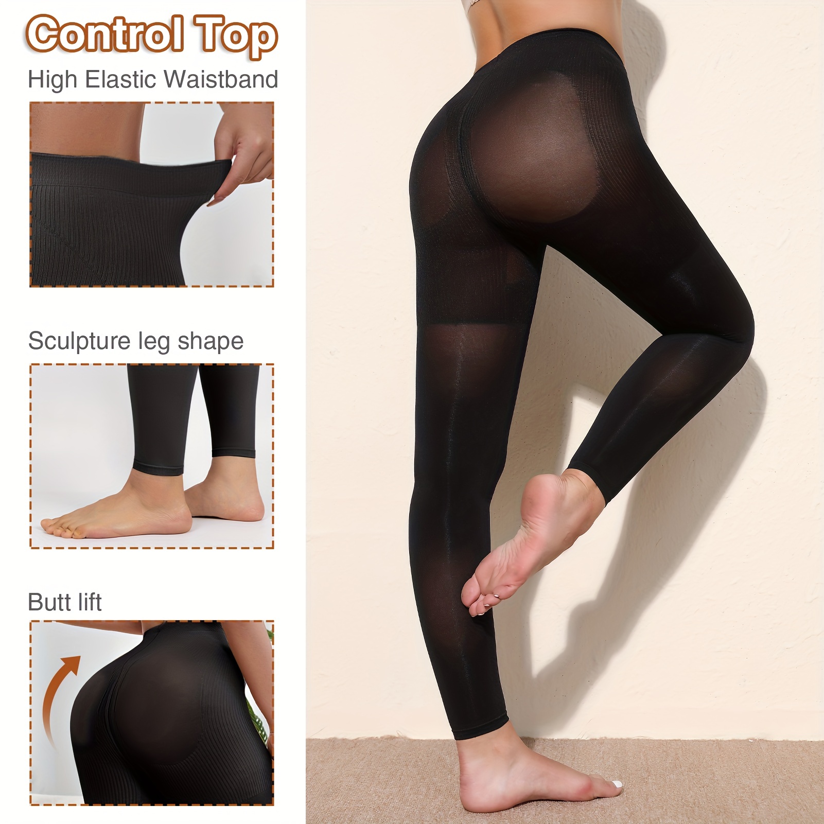 AMZAM® Compression Pantyhose for Women Men, 15-20 mmHg Graduated  Compression Tights, Opaque Toeless Compression Stockings Waist High Support  Tights for Edema, Varicose Veins, DVT,Black Large : : Health &  Personal Care