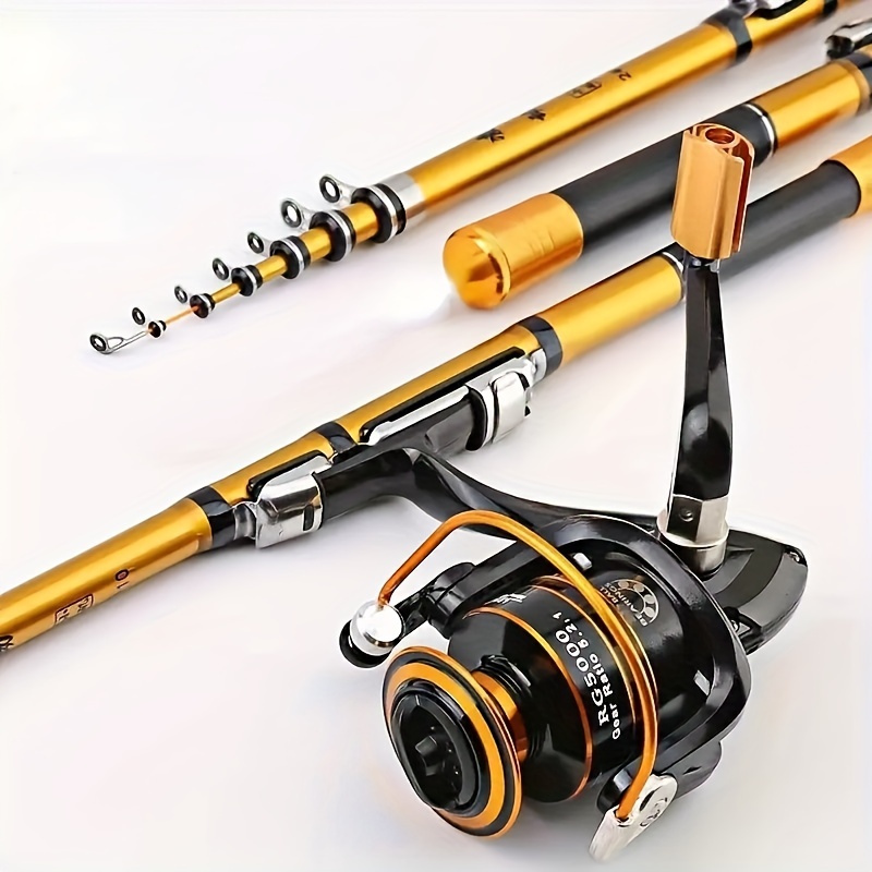 Telescopic Fishing Rod Portable Sea Fishing Rod Fishing - Temu