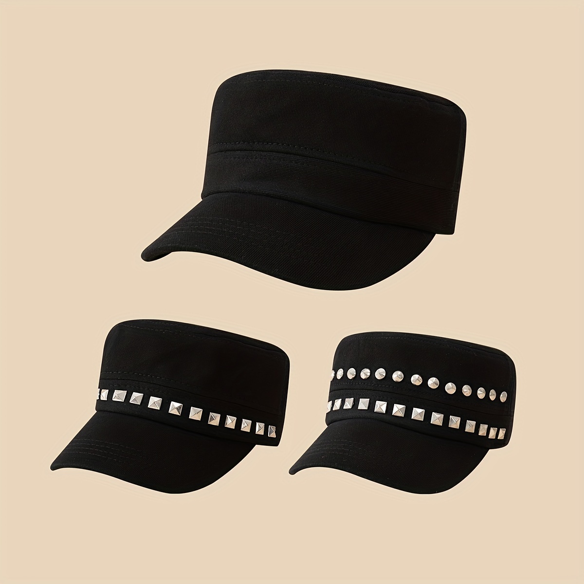 Black rivet best sale hats