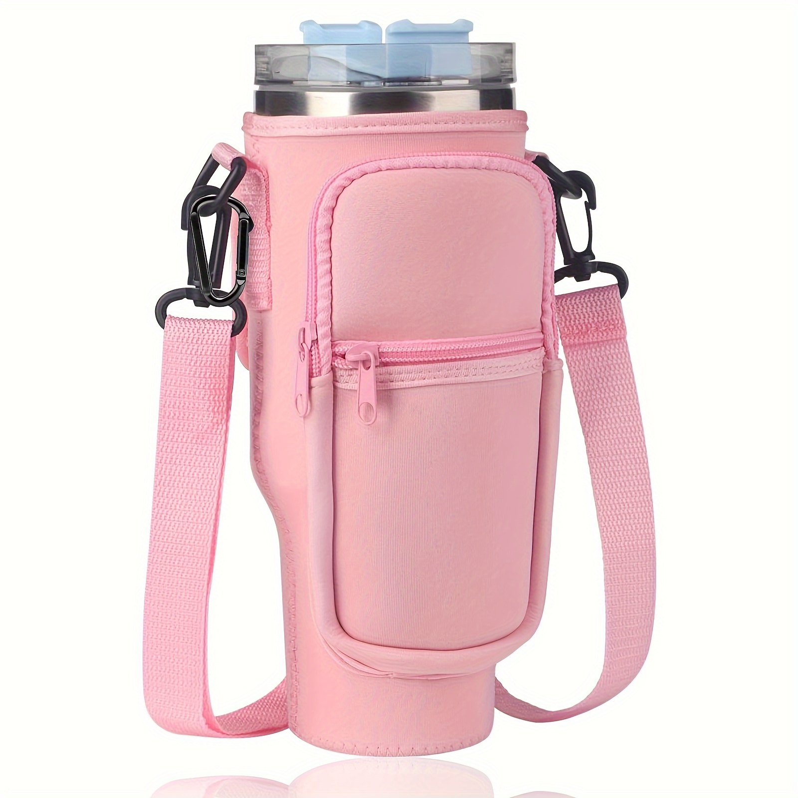 Water Bottle Carrier Bag With Phone Pocket For Stanley Tumbler