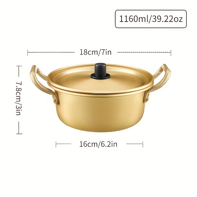 Stainless Steel Instant Noodle Pot - Double Ear Soup Pot For Gas Cooking  And Small Households - Perfect For Cooking Ramen And Other Instant Noodles  - Temu Romania