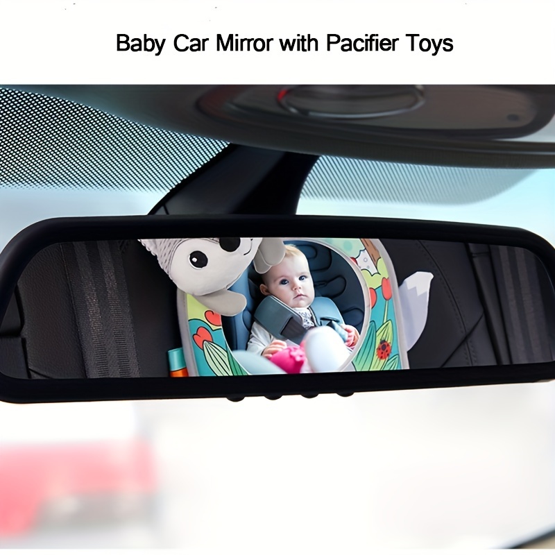 Espejo retrovisor para asiento trasero de coche de bebé, juguetes