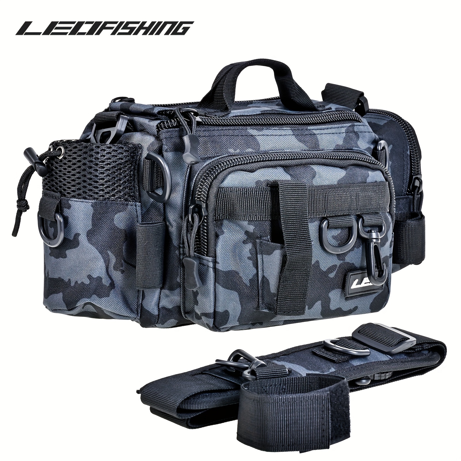 Fishing Tackle Bags Fishing Bags For Saltwater Or Fresh Water Fishing Water  Resistants Material Padded Shoulder Strap Fishing Gear Storage