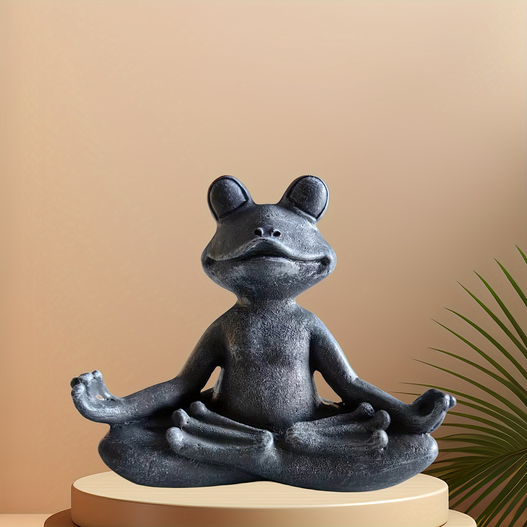 Bronze Yoga Frog Statue Meditation Home Decorative Sculpture Figurine for  Garden Table Courtyard Decoration 