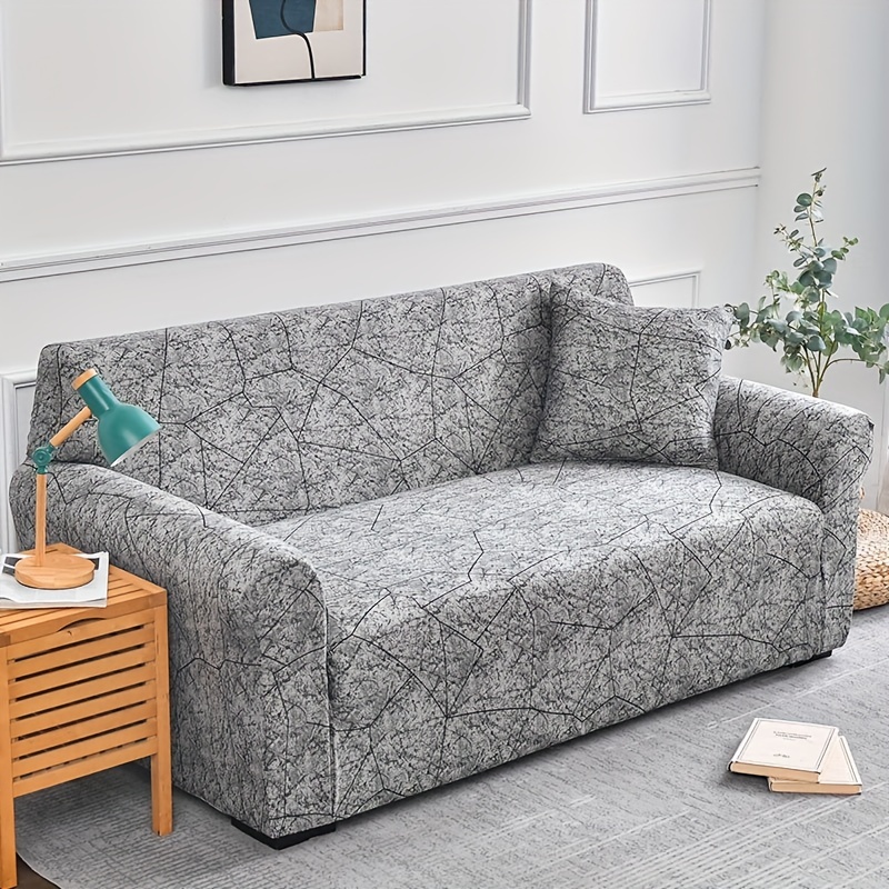 1pc Printed Elastic Sofa Slipcover Stretch Sofa Cover