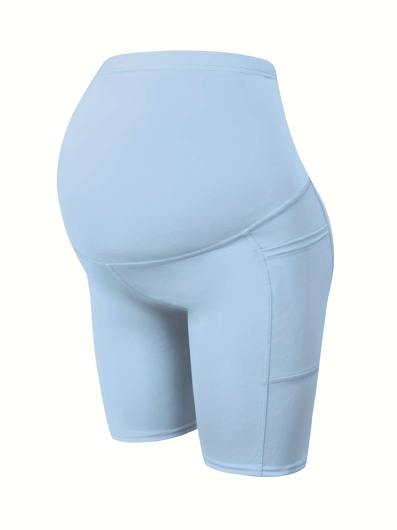  Maternity Belly Support Activewear Biker Shorts