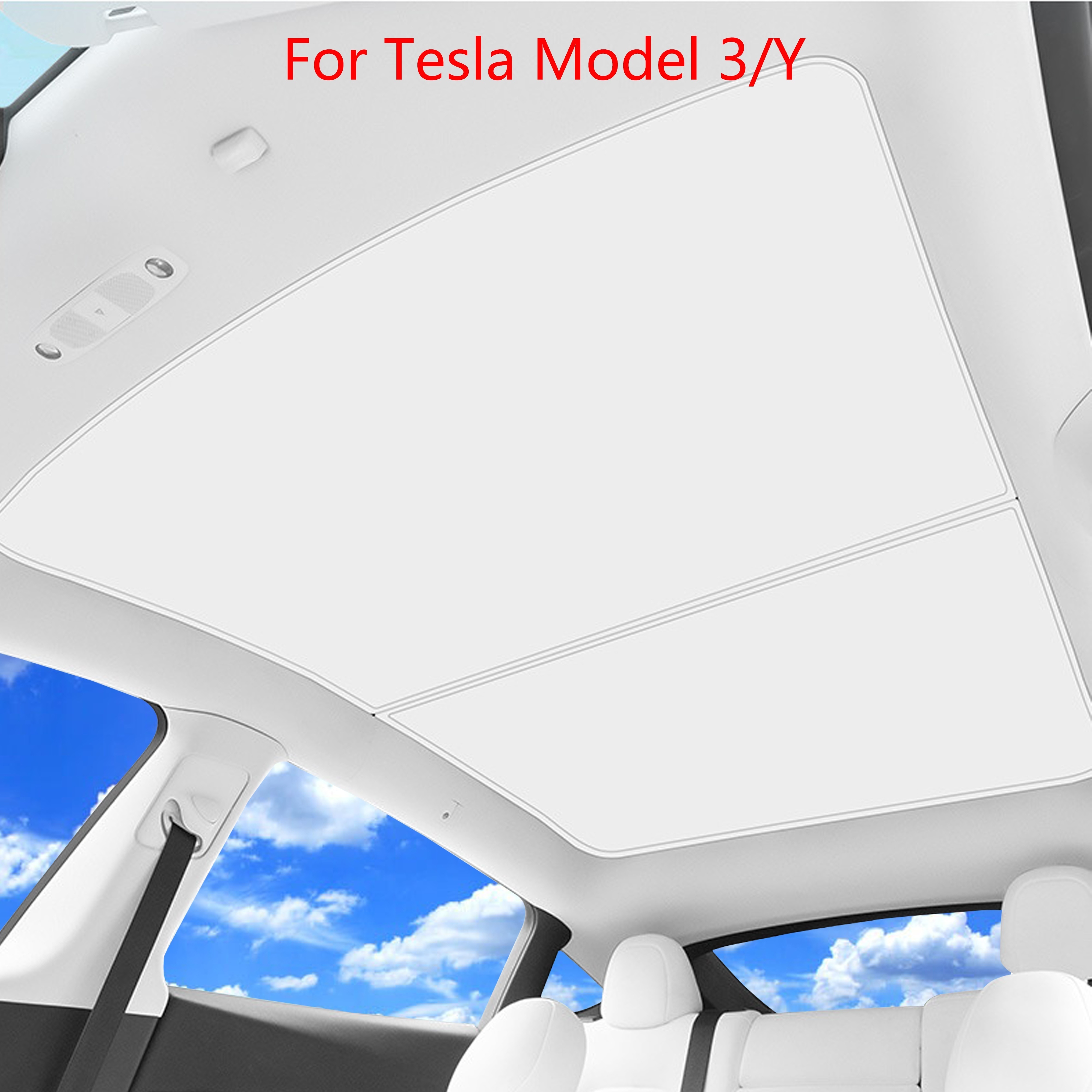 ② Pare-soleil de toit ouvrant Tesla Model X (2015-2022) Marque —  Accessoires de voiture — 2ememain