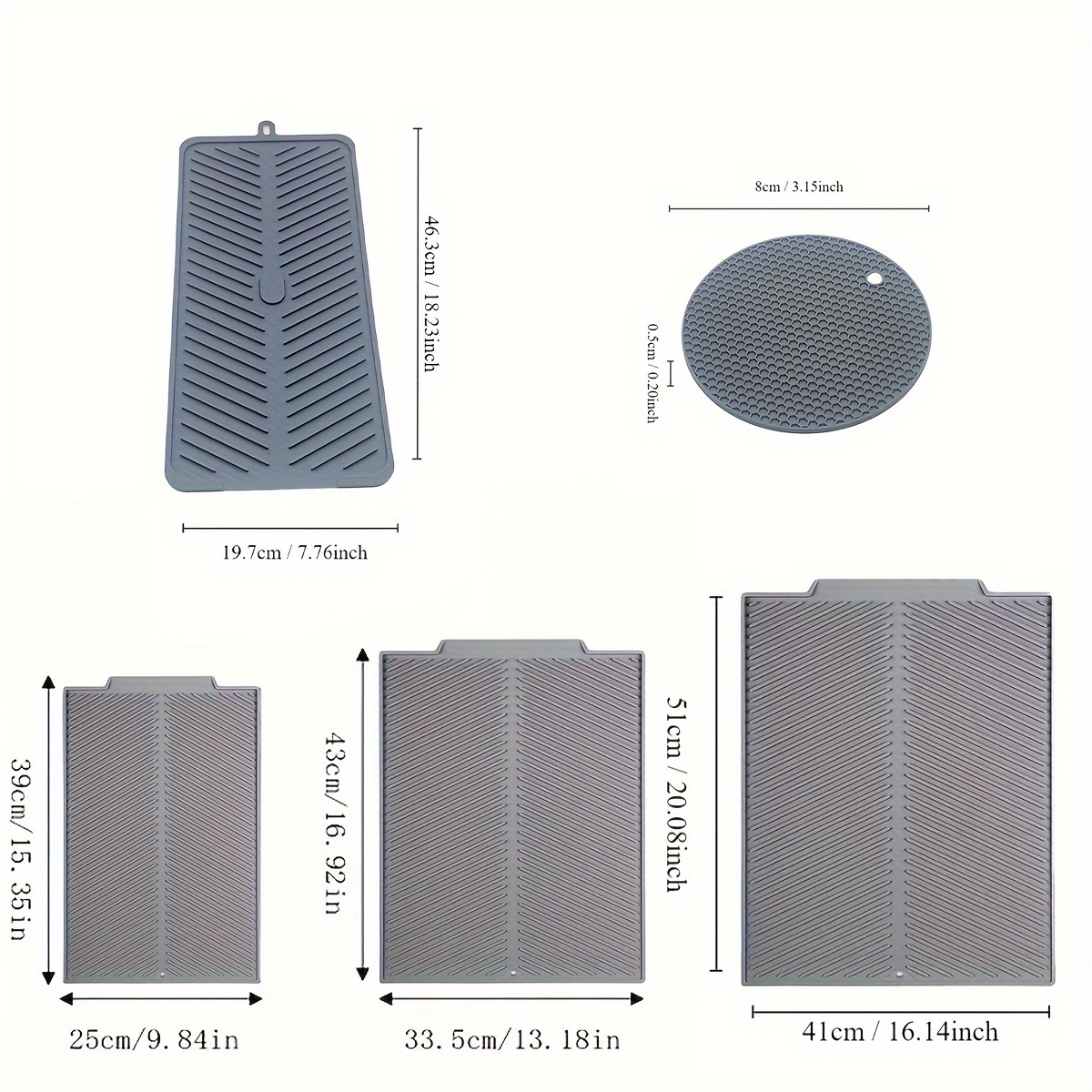 Silicone Draining Mat Dish Drying Pad Folding Draining Mat - Temu