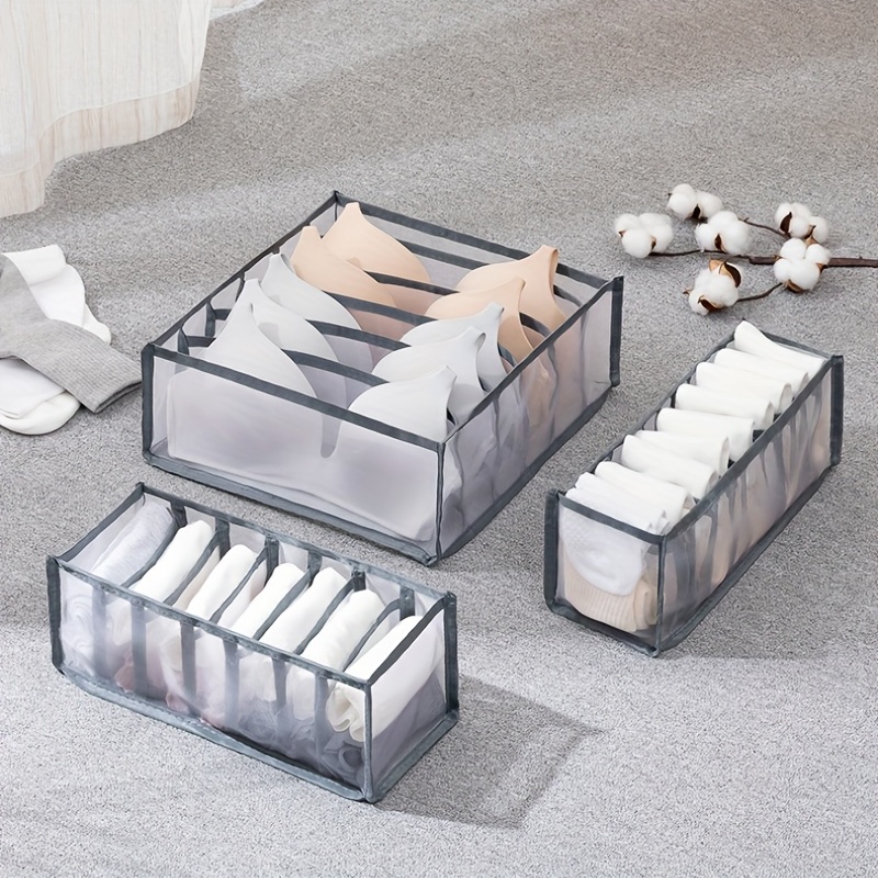 Foldable Underwear Storage Box Compartment Storage Box - Temu