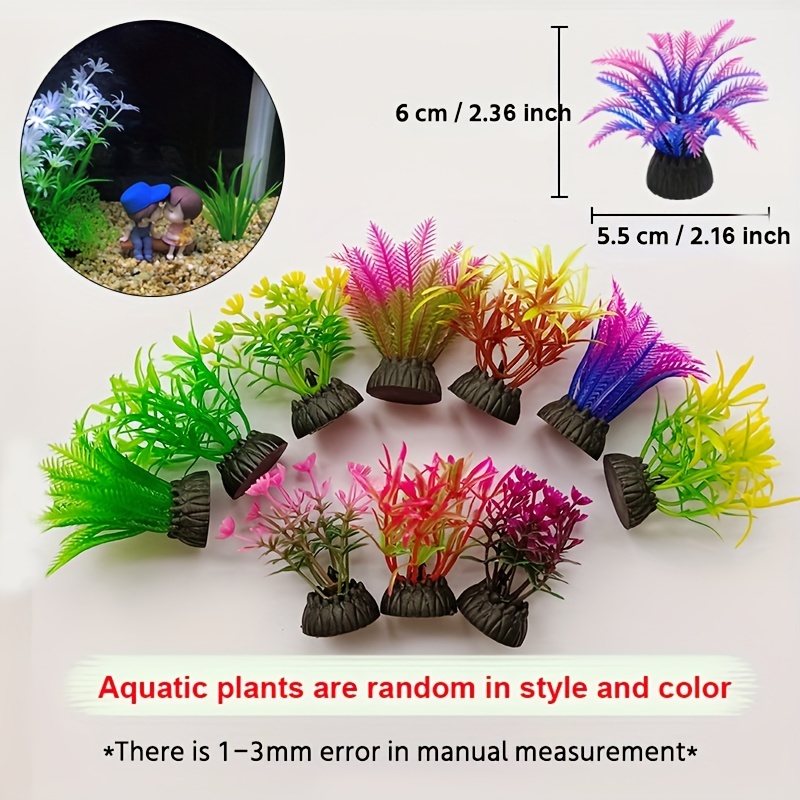 14pcs Aquarium Decorations Artificial Corals Plastic Plants For A Vibrant Fish  Tank, Free Shipping On Items Shipped From Temu