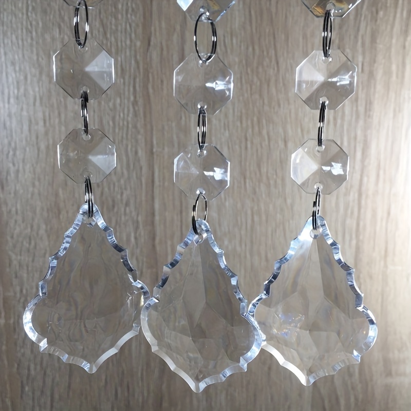 Hanging Crystals For Centerpieces Chandelier Garland Clear - Temu