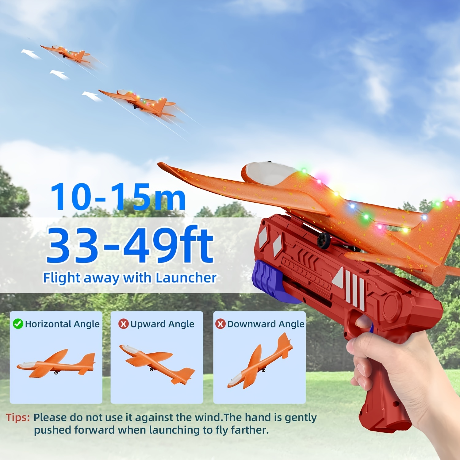  Fuwidvia 4 Pack Airplane Launcher Toys, 2 Flight Modes