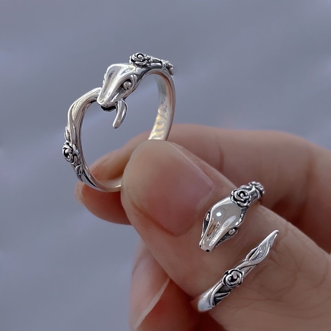 Vintage Snake Rings For Women Men Couple Animal Ring Rose Python Minimalist  Finger Accessories Hiphop Punk Jewelry Gifts - Clothing, Shoes & Jewelry -  Temu
