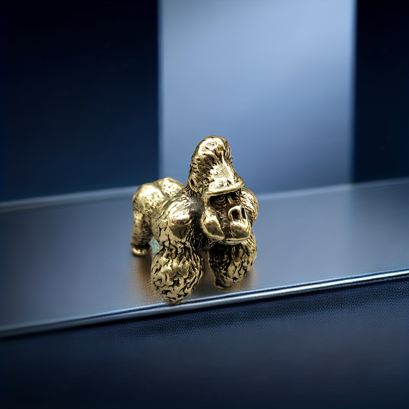 Brass Gorilla Desktop Decoration Monkey Statue Decoration - Temu