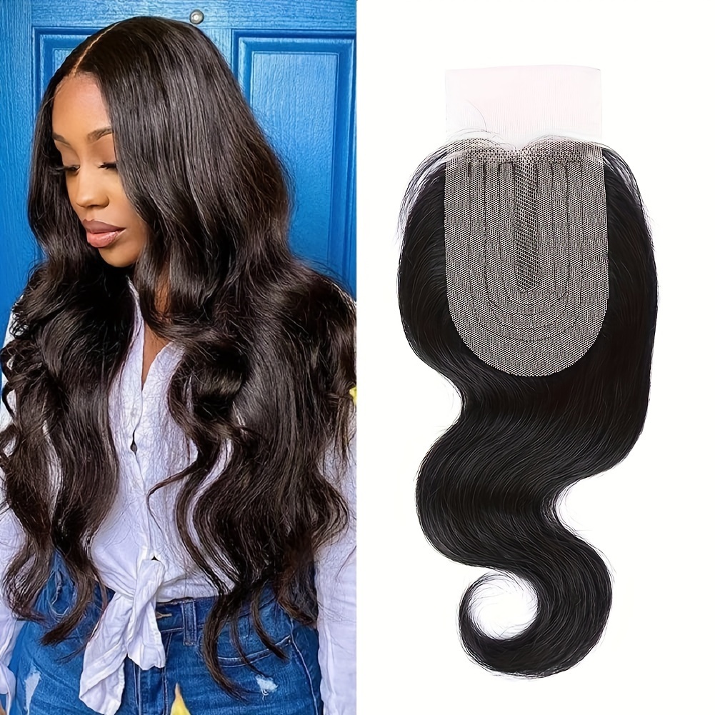 2x6 Transparent Lace Closure Braziian Remy Body Wave Human Hair Middle Part  Pre Plucked Body Wave Hair Lace Closure Natural Hairline