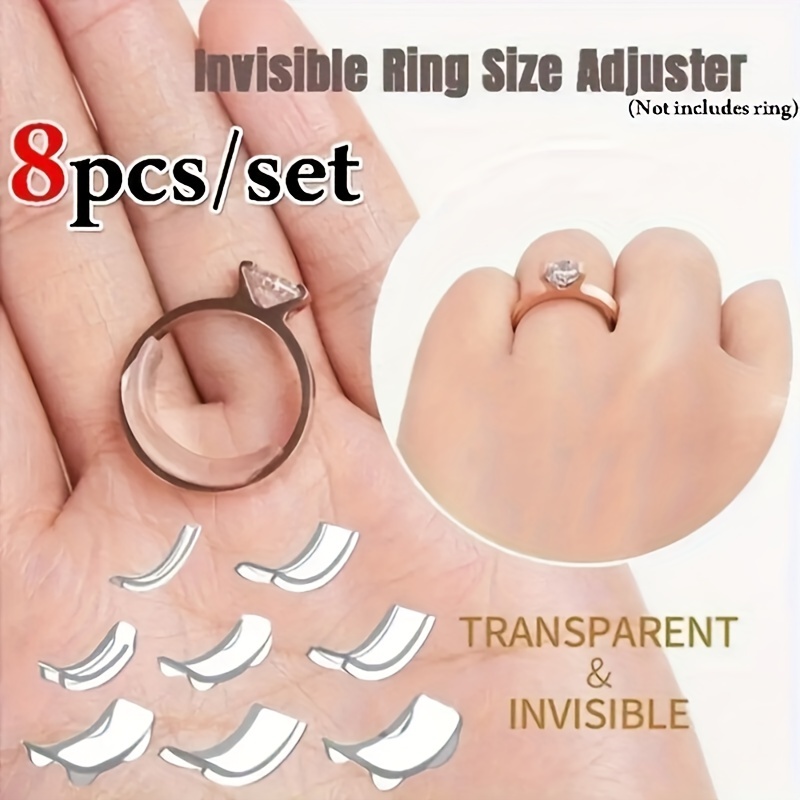 DIY Tightener Reducer Jewelry Parts Protection Transparent Spring Rope Ring  Size Adjuster Resizing Tools Vintage Spiral