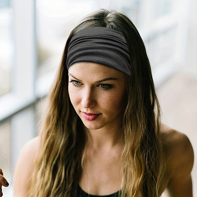 Acheter Accessoires bandeau de cheveux extensible large bandeau de sport  pliable bandeau de Yoga Turban bandeau de course