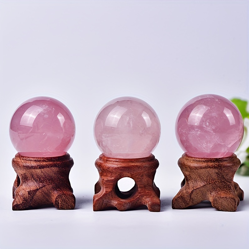 Bola de cristal amarilla - Esfera de cristal con soporte, para Feng Shui,  meditación, curación de cristal, adivinación, decoración del hogar, 4.331  in