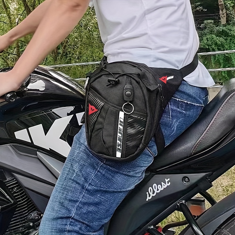 motorcycle nylon drop waist leg bag men women outdoor Temu United Arab Emirates