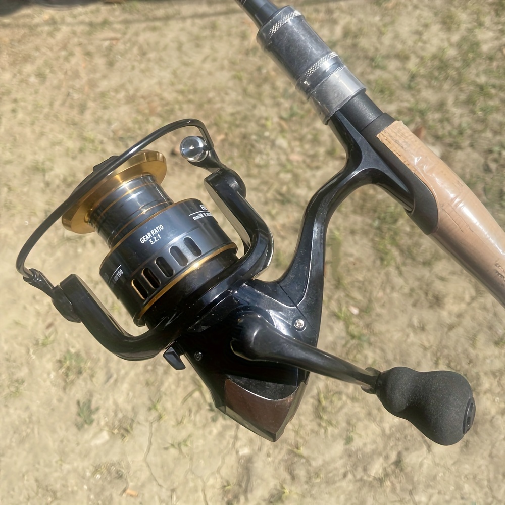 Reel Fishing 3000 5.2:1 Spinning Reel Double Handle Grip Fishing Gear Fishing  Reel