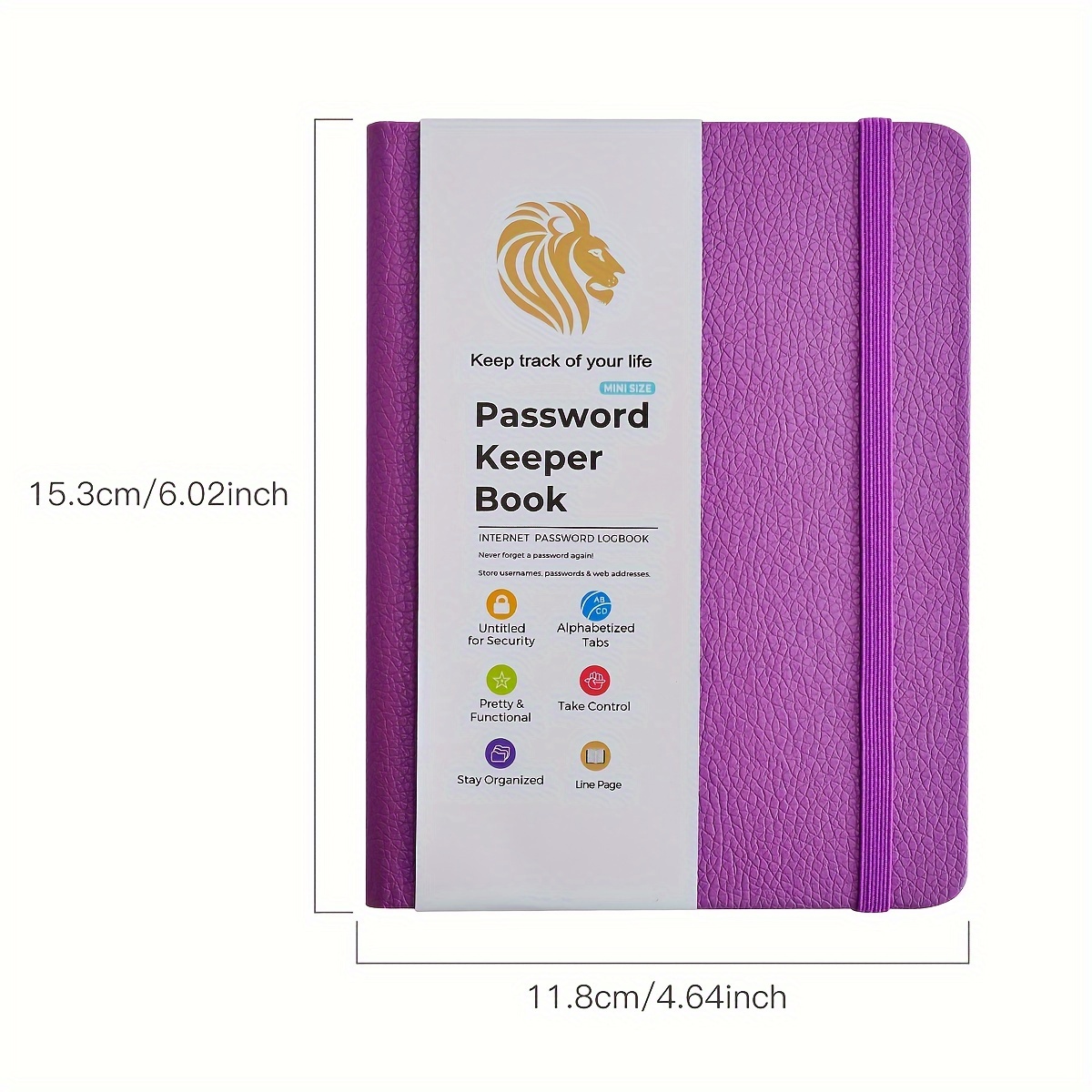 Registro delle password e modello di interior design del diario del  pianificatore del libro delle password in ordine alfabetico