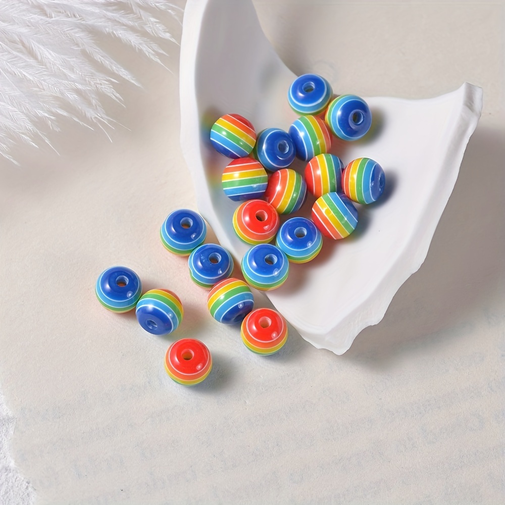 Rainbow Color Beads, For Diy Bracelet Necklace Accessories, Semi-finished  Jewelry Accessories, Gift Set For Girls Ages 8-12 - Temu