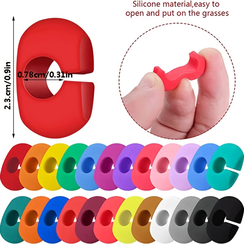 Silicone Glass Identifier (10 colours)