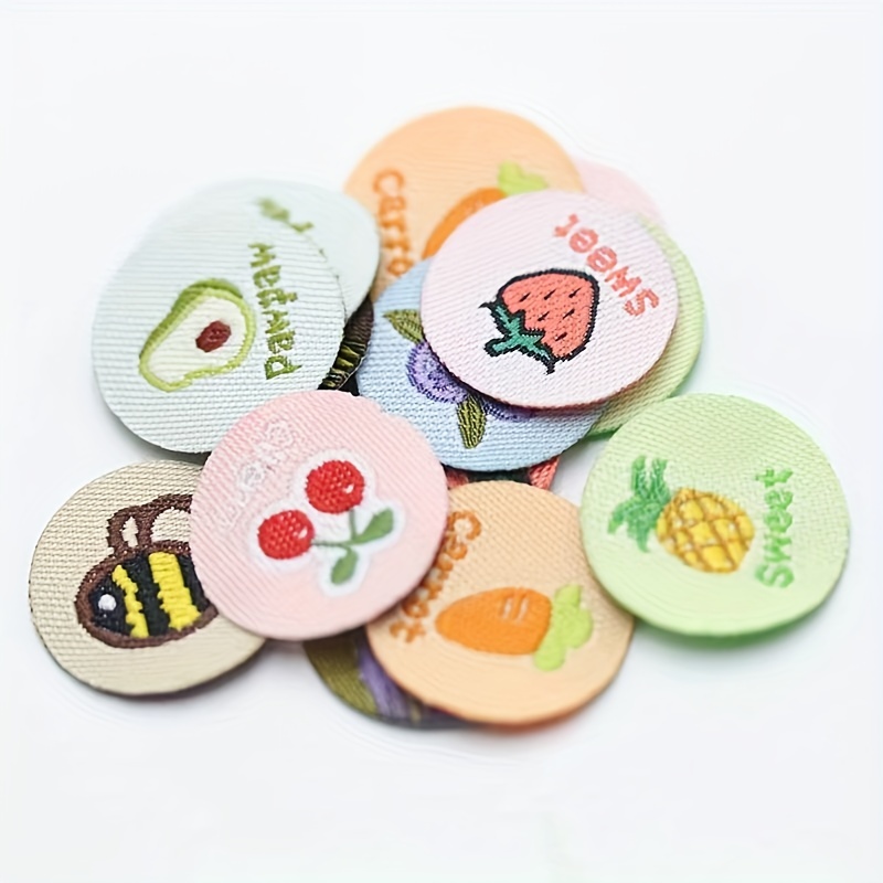 Embroidery Patch Badge Diy Clothing Accessories Mixed Fruit Design