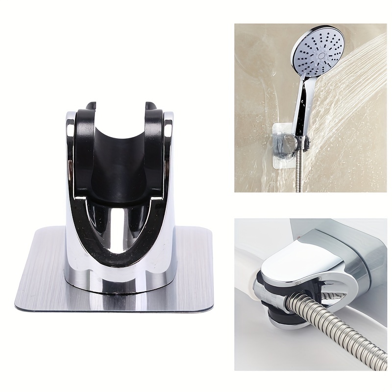 Adhesive Shower Head Holder, Shower Bracket Wall Mounted, Handheld Shower  Hose Holder, Adjustable Shower Wand Holder, No Drilling - Temu