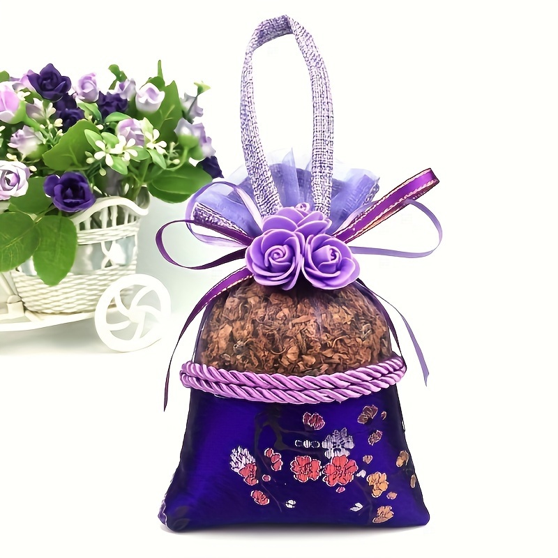 3pcs Lavender Purple Gift Bag Valentines Day Handle Bag - Temu