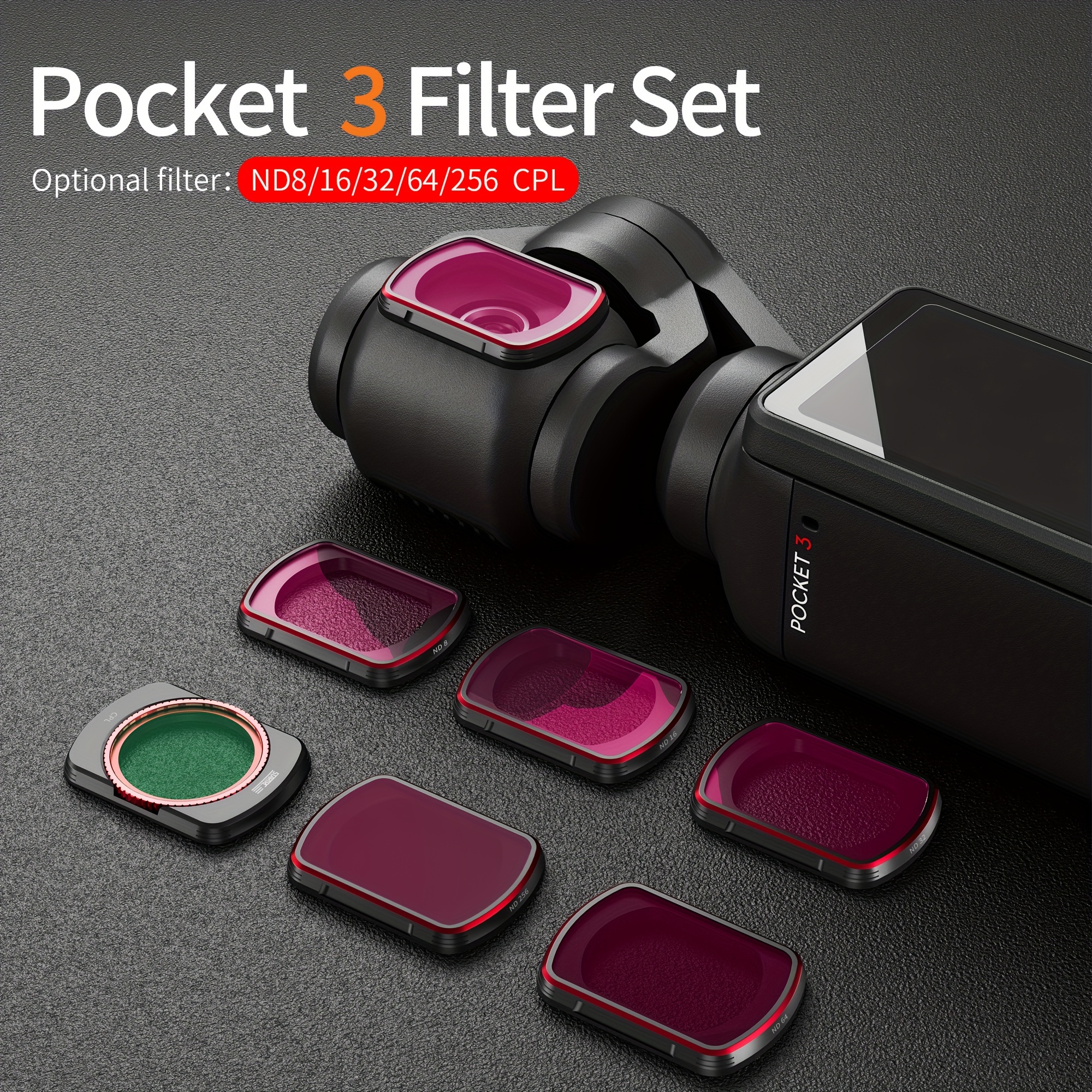 Startrc Nd Filters Set Dji Osmo Pocket 3 Creator Combo - Temu