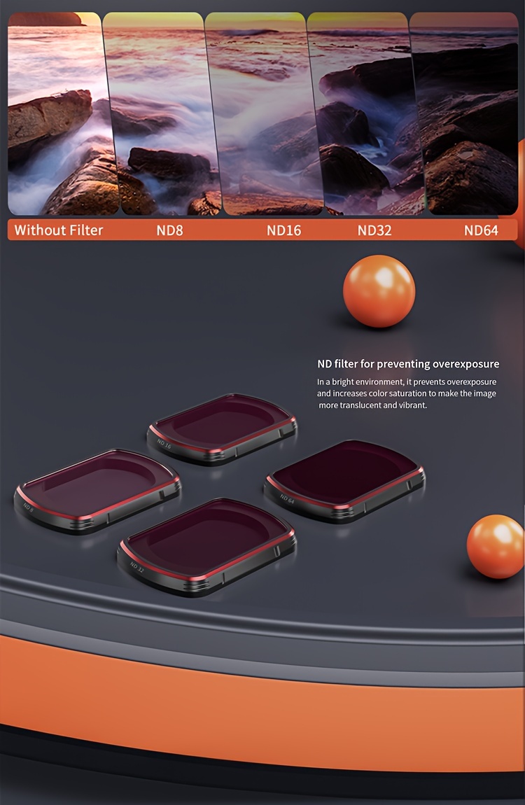 startrc nd filters set for   3 creator combo accessories 6 packs cpl nd 8 nd 16 nd 32 nd 64 nd 256 magnetic aluminum version details 1