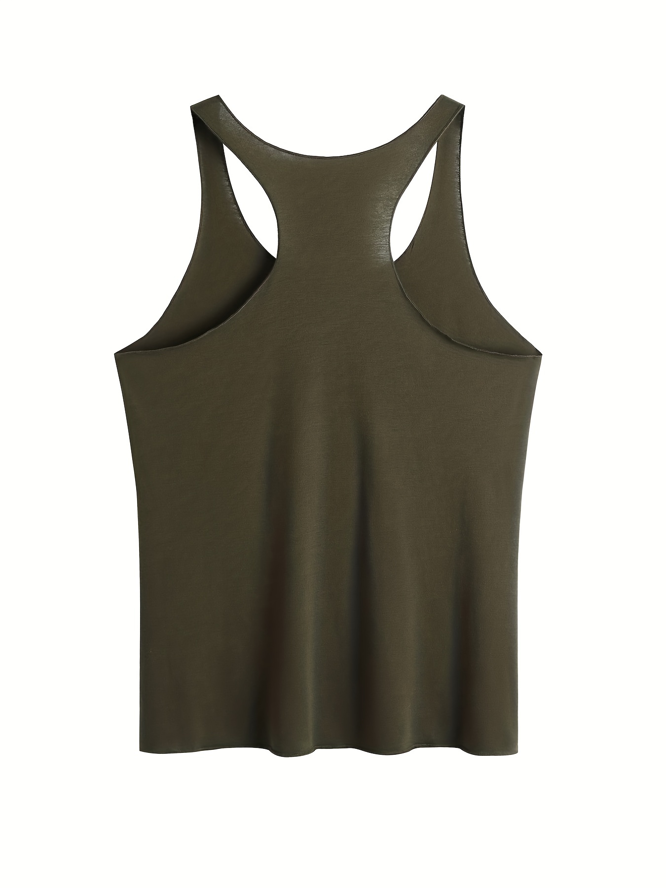 All in Motion Tank Top Womens Olive Green Racerback Activewear Size (M)