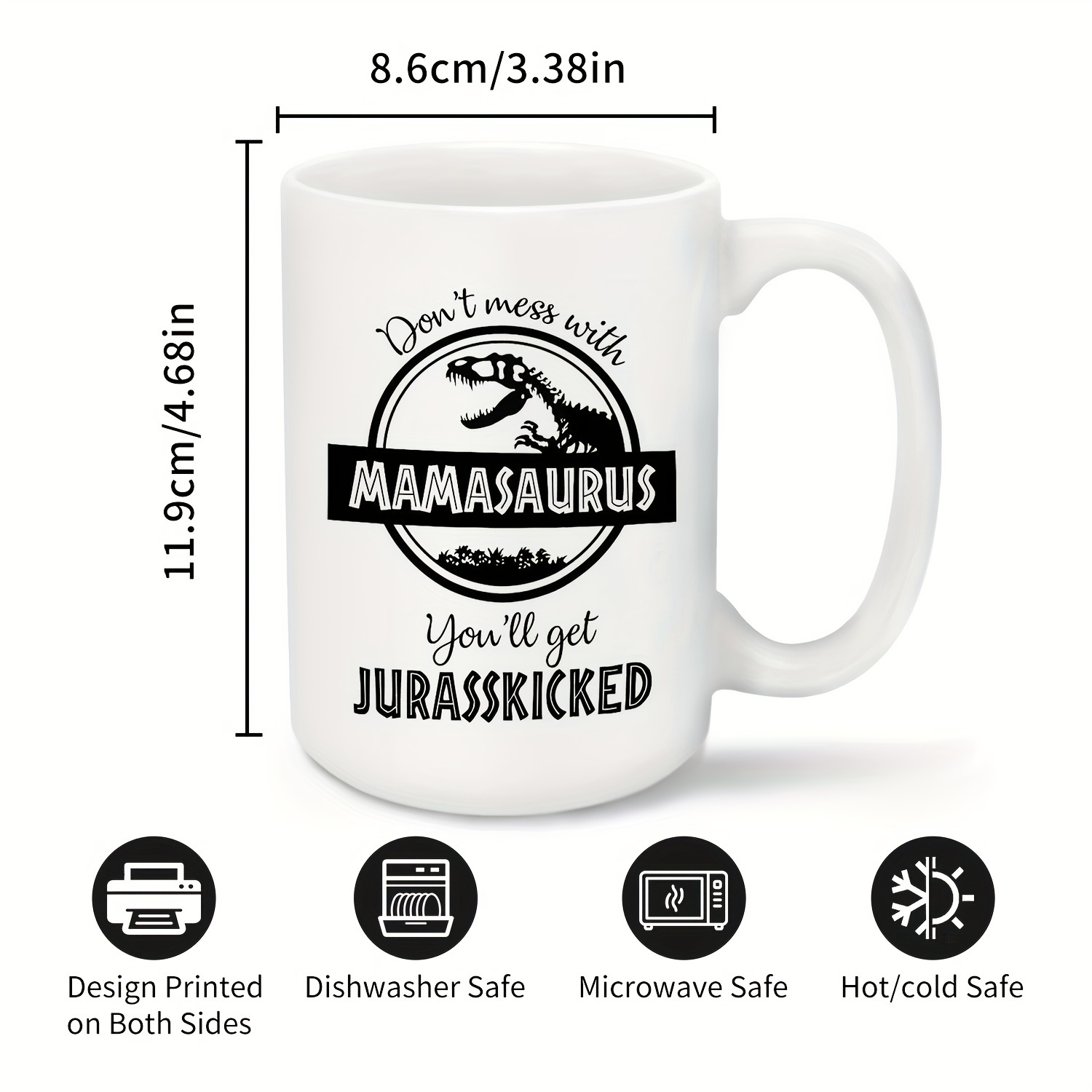 Mamasaurus Mug Mamasaurus Cup Mom Mug Funny Mugs for Mom Mom Coffee Mug Mug  for Mom Mom Cup Funny Mom Mug Funny Mom Gifts 