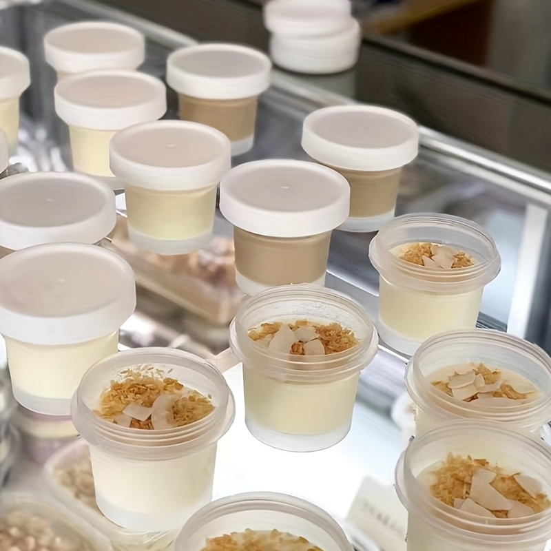 50 Pièces Mini Coupes à Dessert, 70ml Gobelets à Dessert Forme de