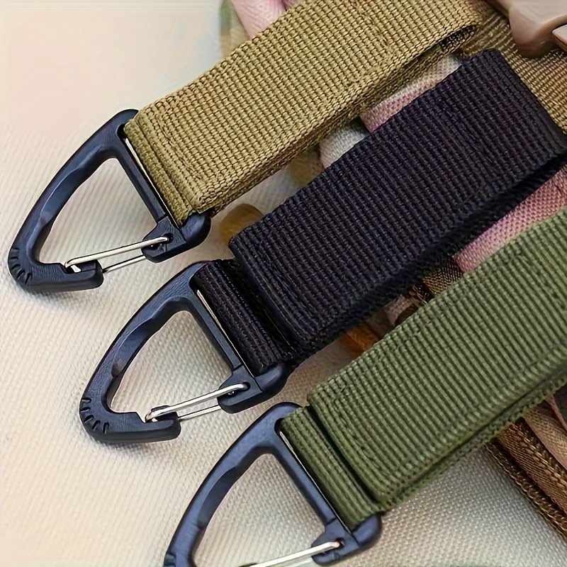 10pcs Webbing Buckle Clip, Bidirectional Detachable Backpack Accessories  For Outdoor Camping Hiking