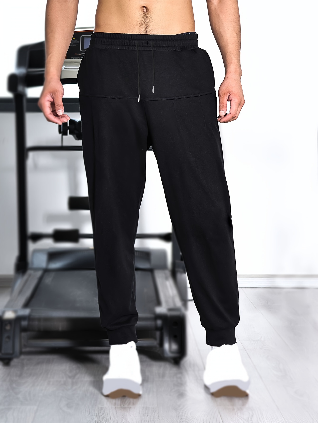 Men's Comfortable Track Pants Pockets Workout Gym Running - Temu