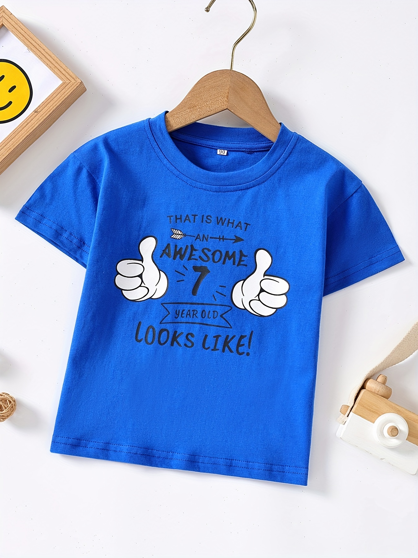 1-8 Year-old Boys Cotton Round Neck Short Sleeve T-shirt With there's No  Buddy Like My Dad Letter Print - Temu Germany