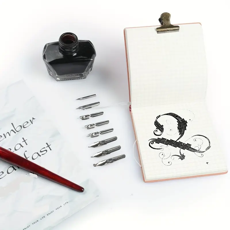 Dipping Pen Set Comic Pen Art Word Water based Pen English - Temu Germany